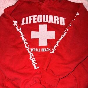 Red Lifeguard Hoodie